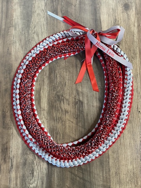 3 Lei Pack - Red & Gray