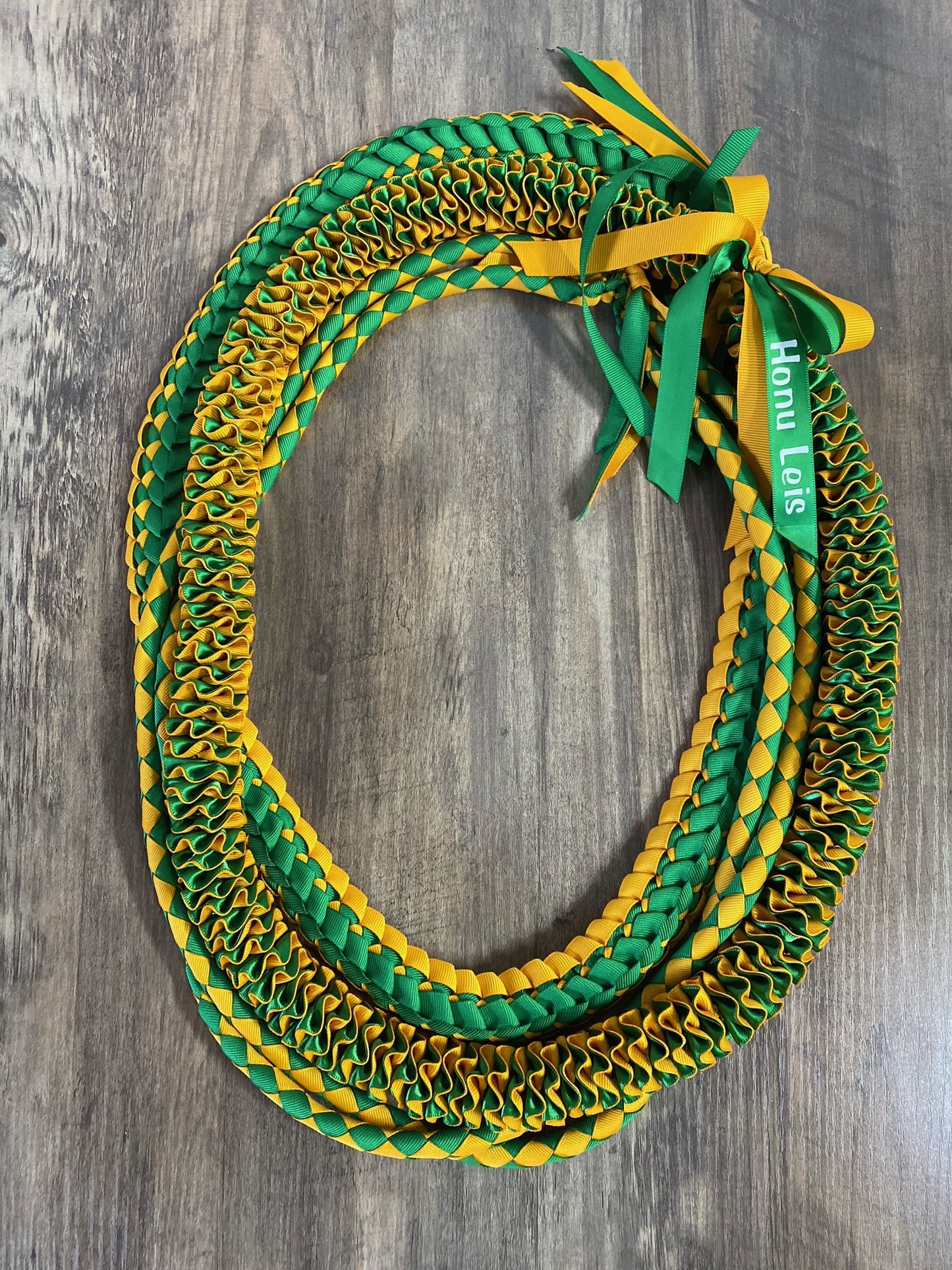 3 Lei Pack - Green & Gold