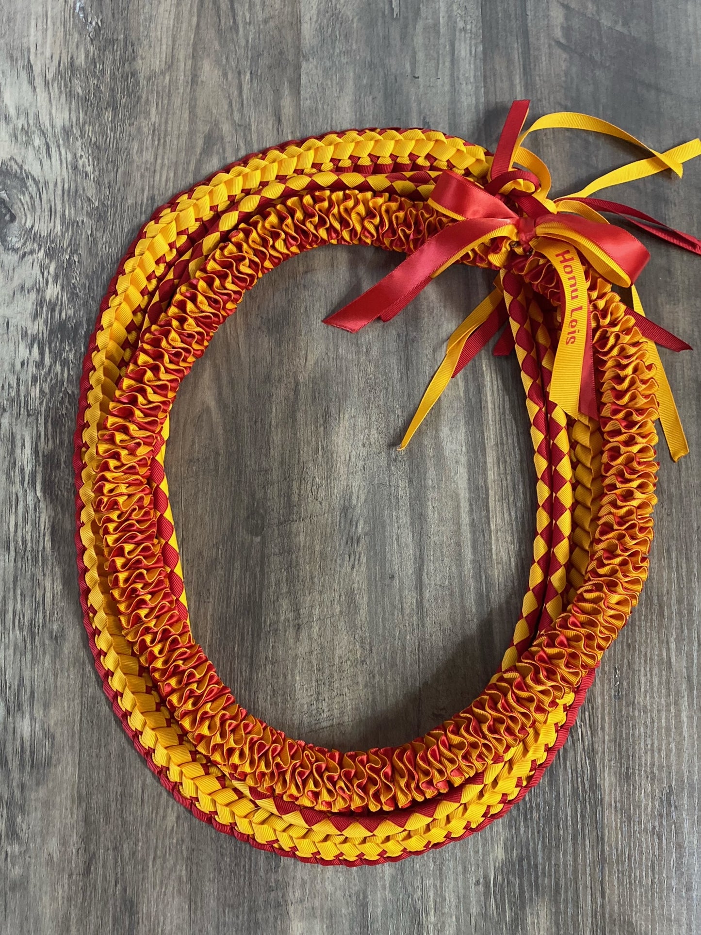 3 Lei Pack - Red & Gold