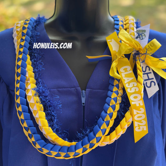Royal Blue & Gold 2 lei set. SSHS tags included.