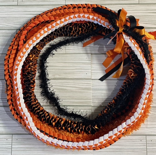 5 Lei Pack - Black & Orange