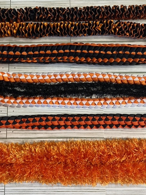 5 Lei Pack - Black & Orange