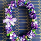 Ribbon Petal Lei - Purple