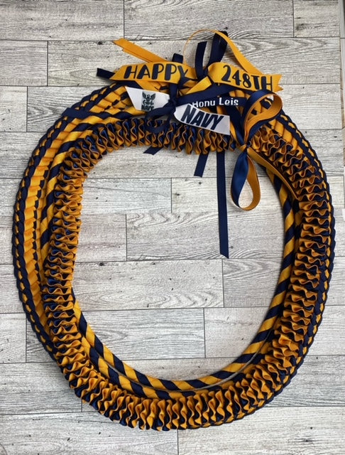 3 Lei Pack - Navy Blue & Gold