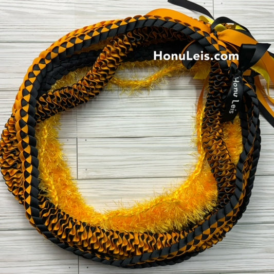 5 Lei Pack - Black & Gold