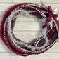 5 Lei Pack - Burgundy & Gray