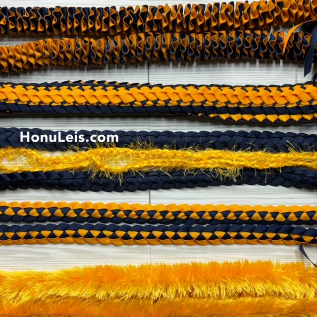 5 Lei Pack - Navy Blue & Gold