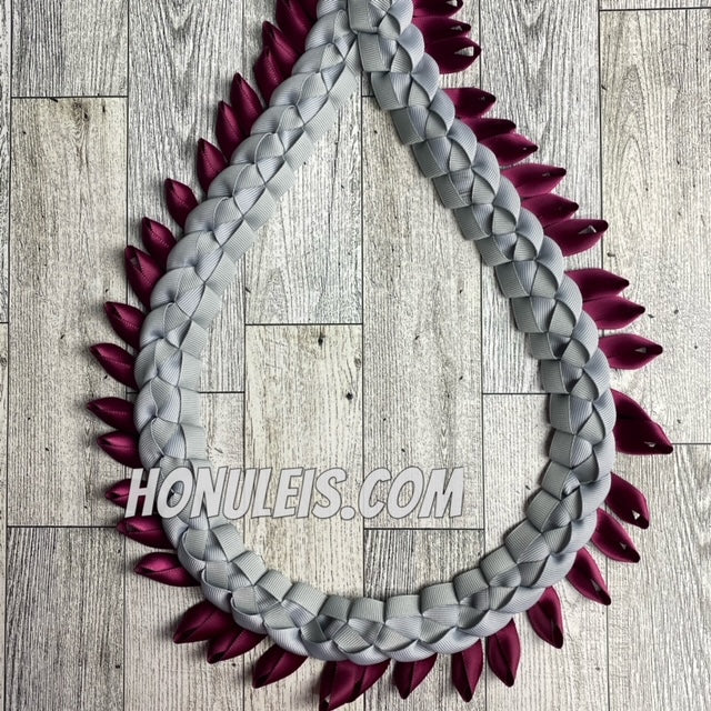 Warrior - Gray with Burgundy Accent