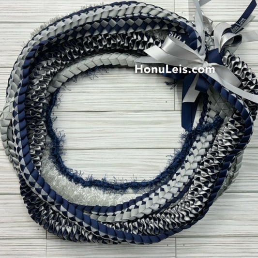 5 Lei Pack - Navy Blue & Gray