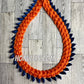 Warrior - Orange with Navy Blue Accent