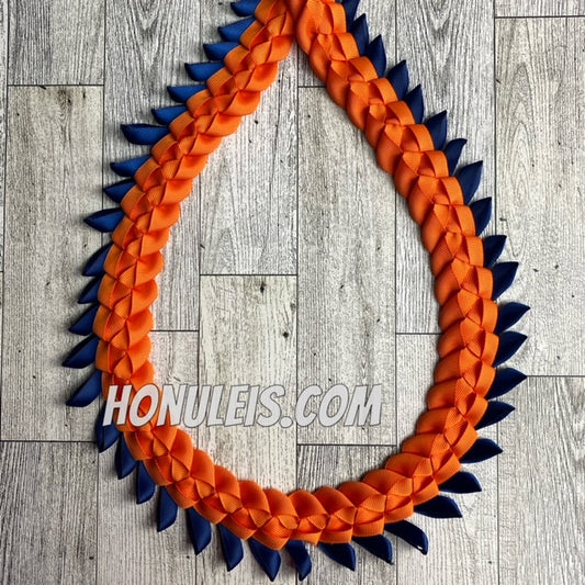 Warrior - Orange with Navy Blue Accent