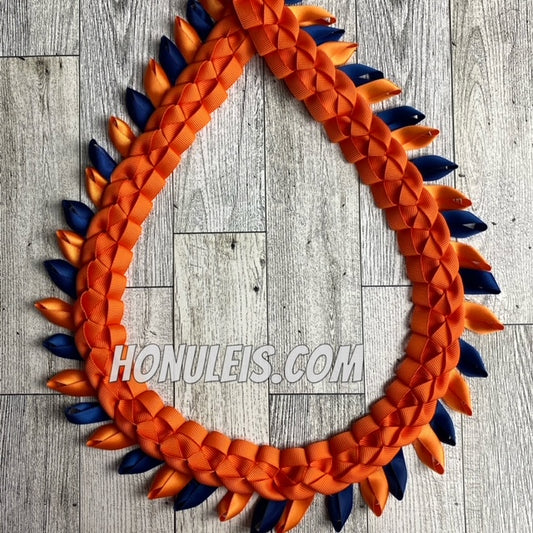 Warrior - Orange with Navy Blue & Orange Accent