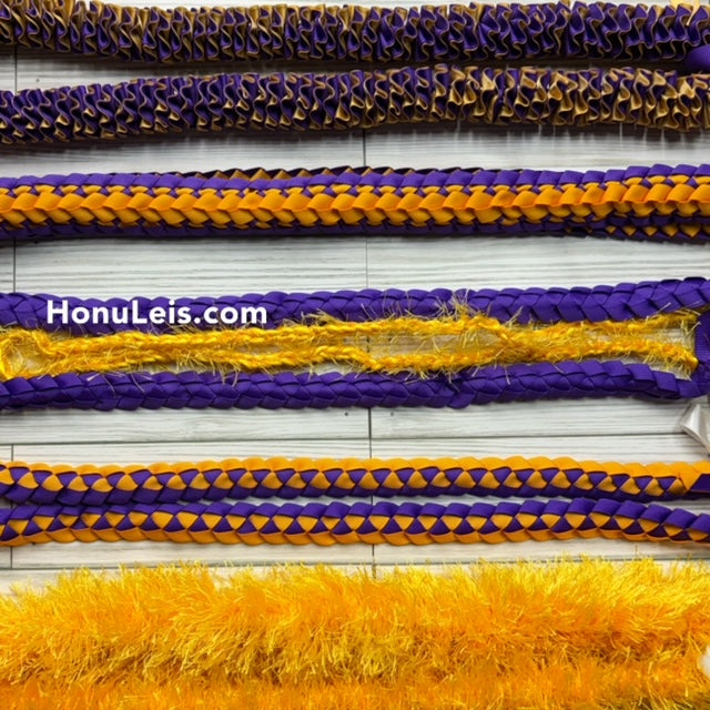 5 Lei Pack - Purple & Gold