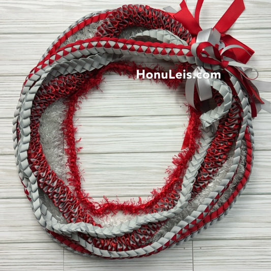 5 Lei Pack - Red & Gray