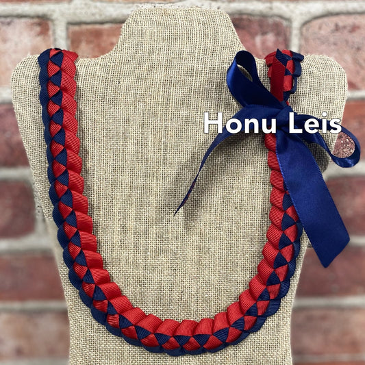 Single - Navy Blue & Red