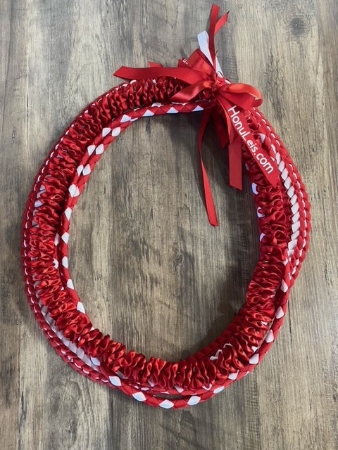 3 Lei Pack - Red & White