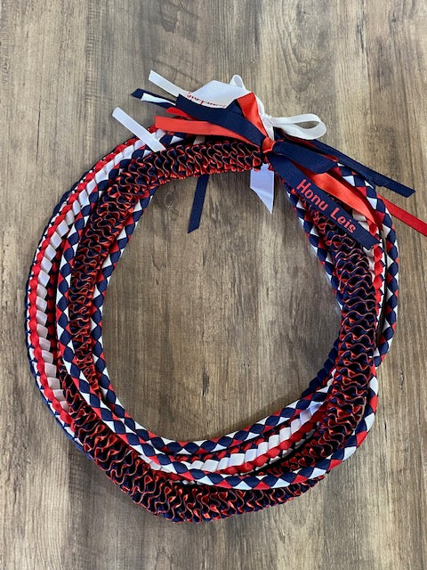 3 Lei Pack - Red & Navy Blue